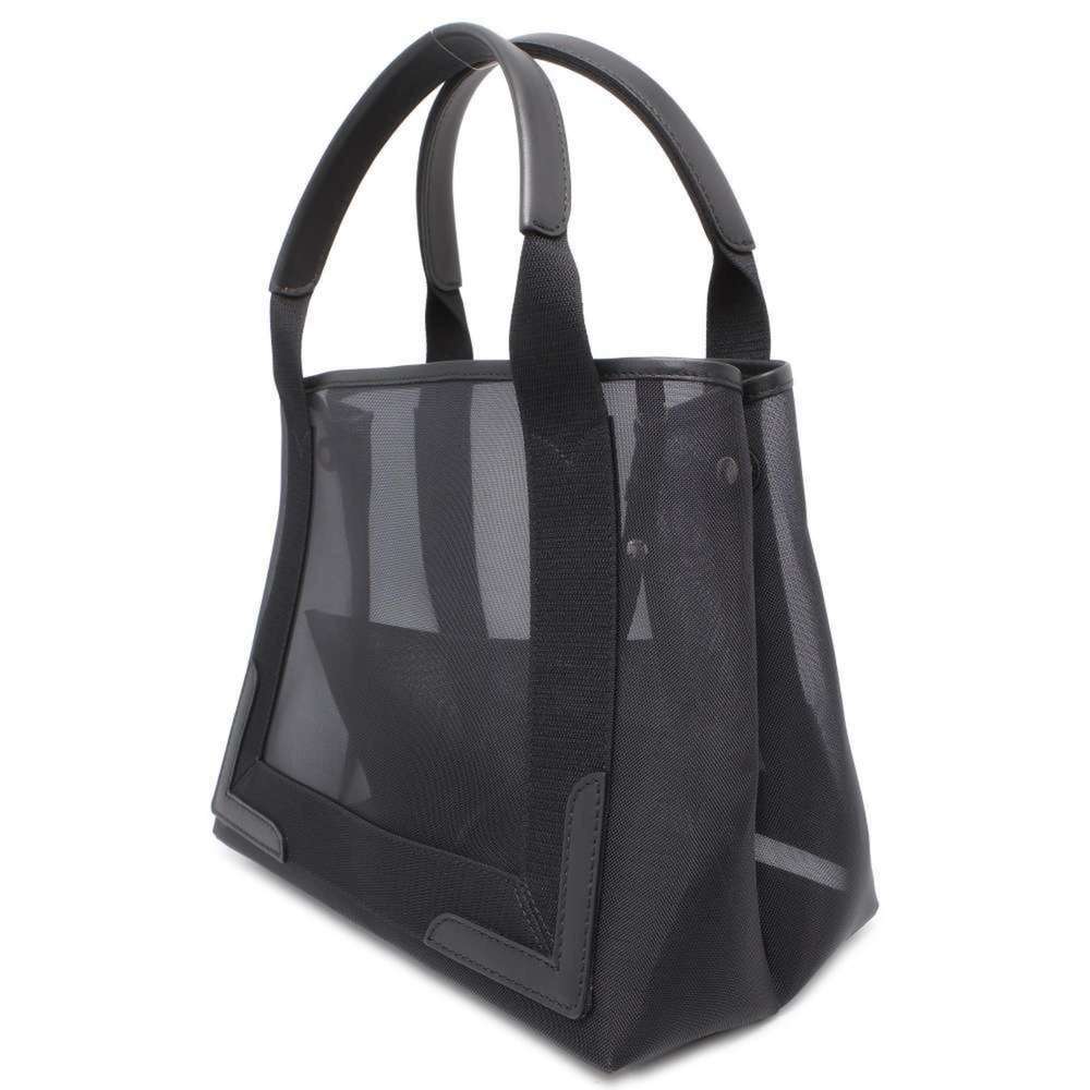 BALENCIAGA Tote Bag Cabas S Mesh Navy Black 339933 - Picture 2 of 12